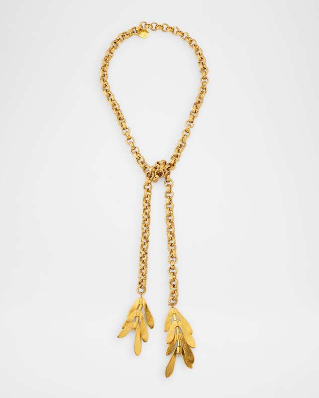 Leaf Lariat Necklace